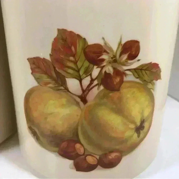 Set of 2 vintage  McCoy pottery ceramic kitchen canisters - Picture 3 of 9